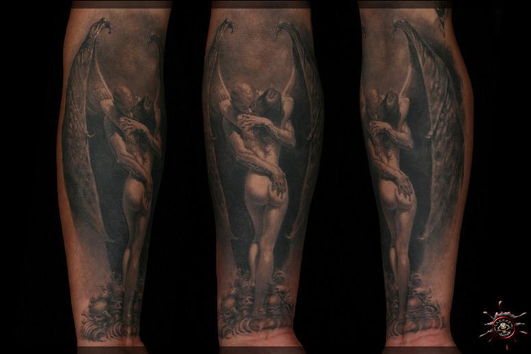 Tattoos - Boris Vallejo - Vampire s Kiss [Dante Lopez Hernandez] - 54319